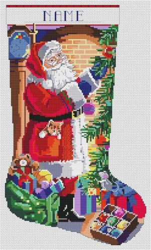 (image for) Santa with Tree Stocking